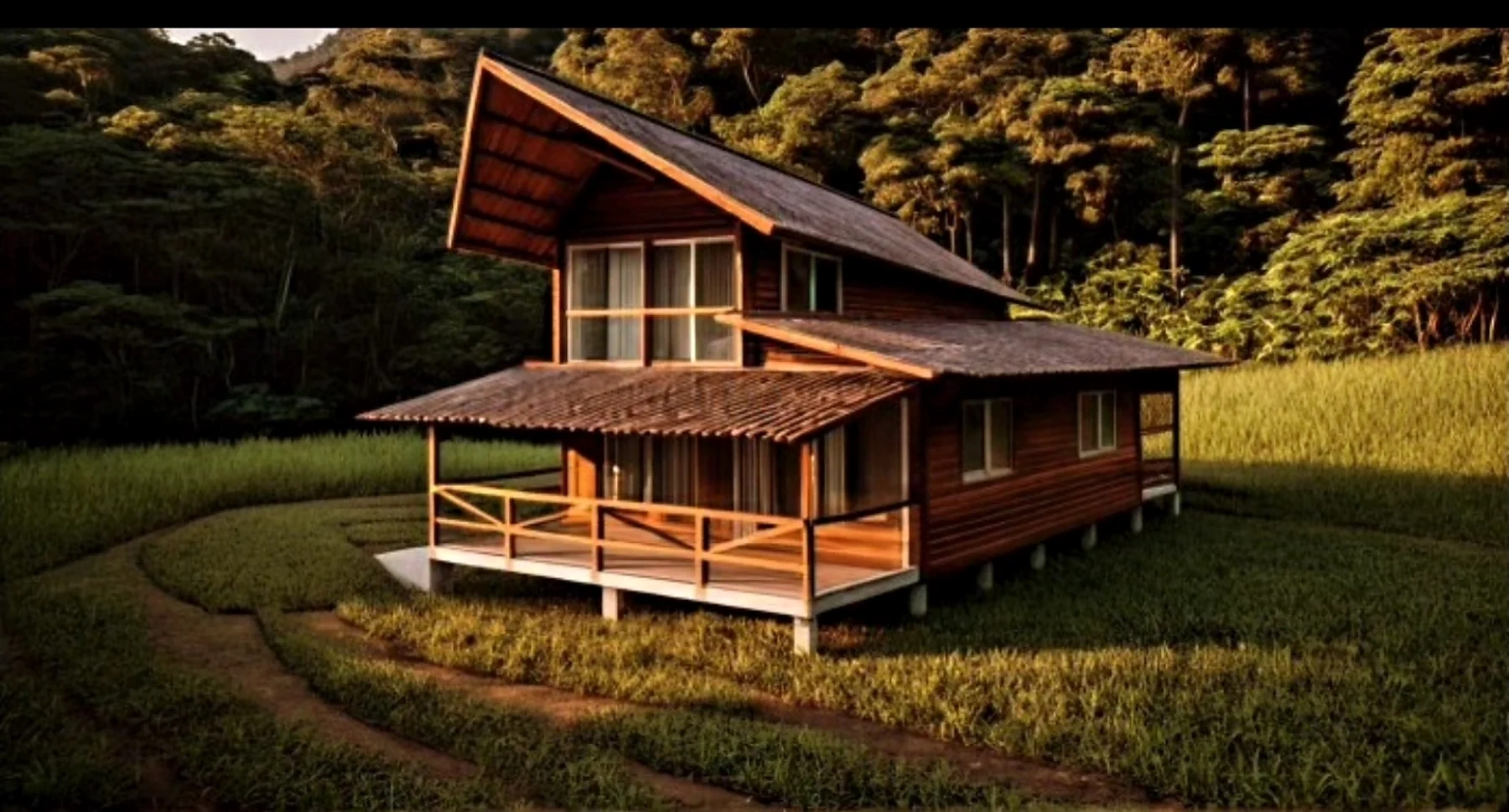 Refugio de madera · Vivienda y paisaje