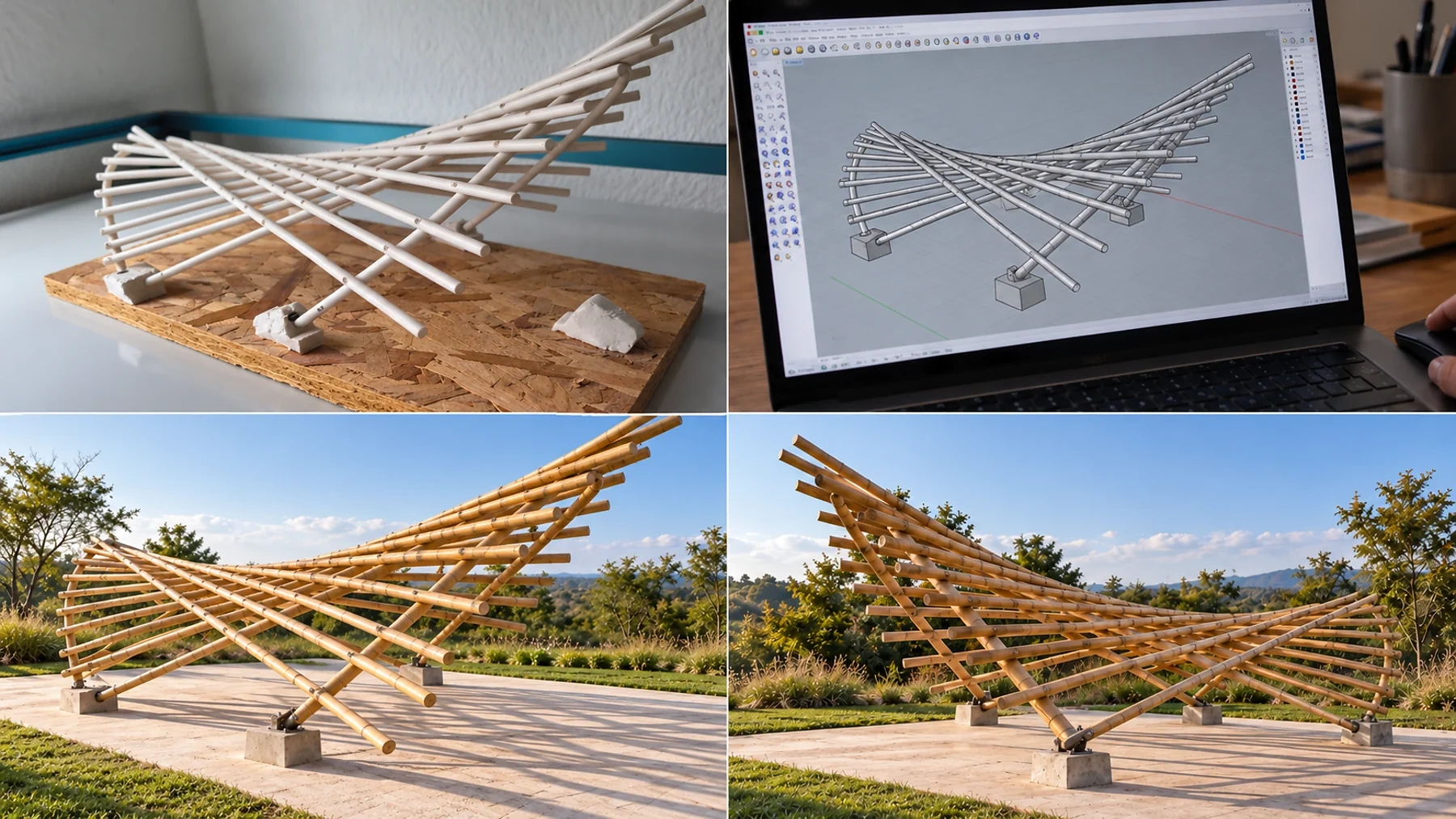 Del modelo al espacio · Proceso de diseño
